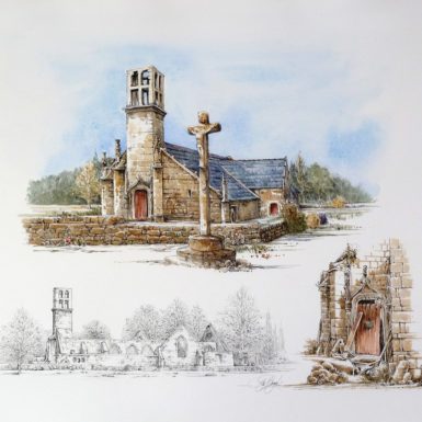 lanvern-chapelle-bigoudene-aquarelle-philippe-migne